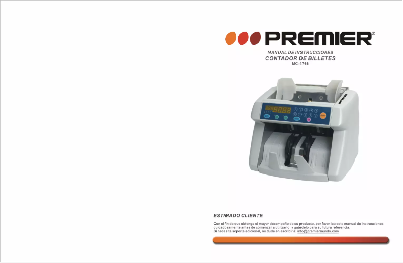 Page 1 de la notice Manuel utilisateur Premier MC-4766