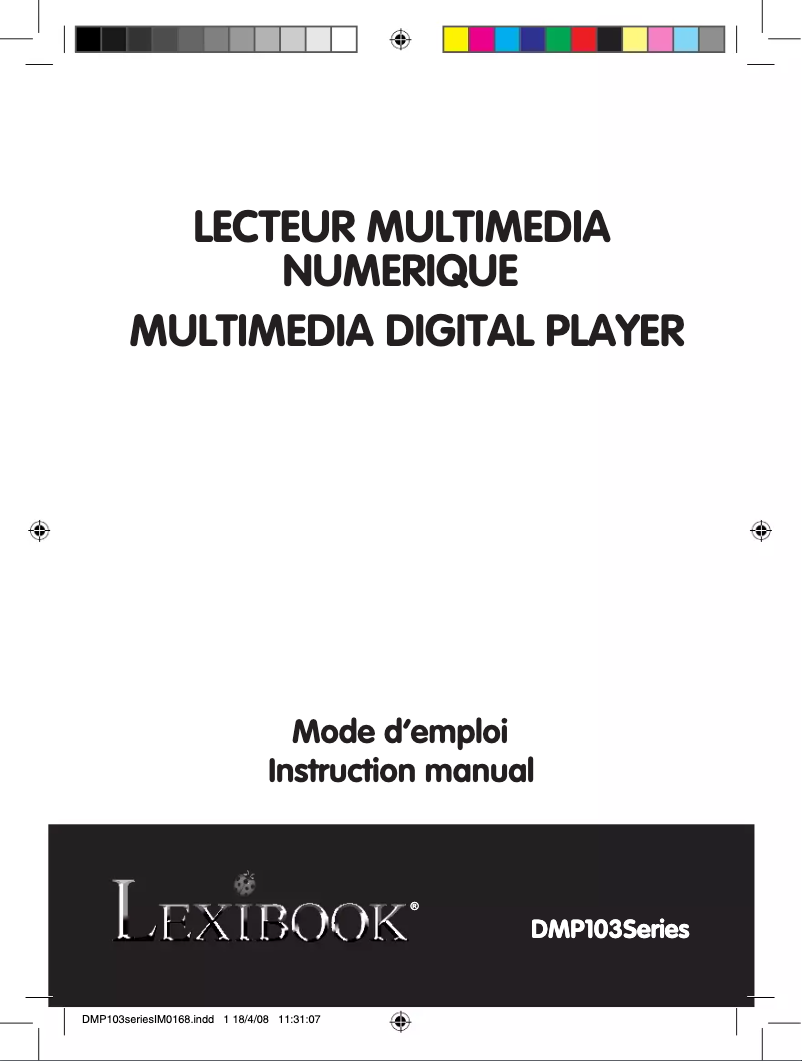 Page n°1 - Manuel utilisateur Lexibook DMP103FE