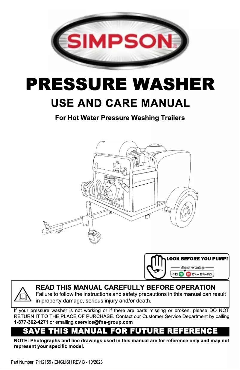 Página 1 del manual Manual de usuario Simpson 95122