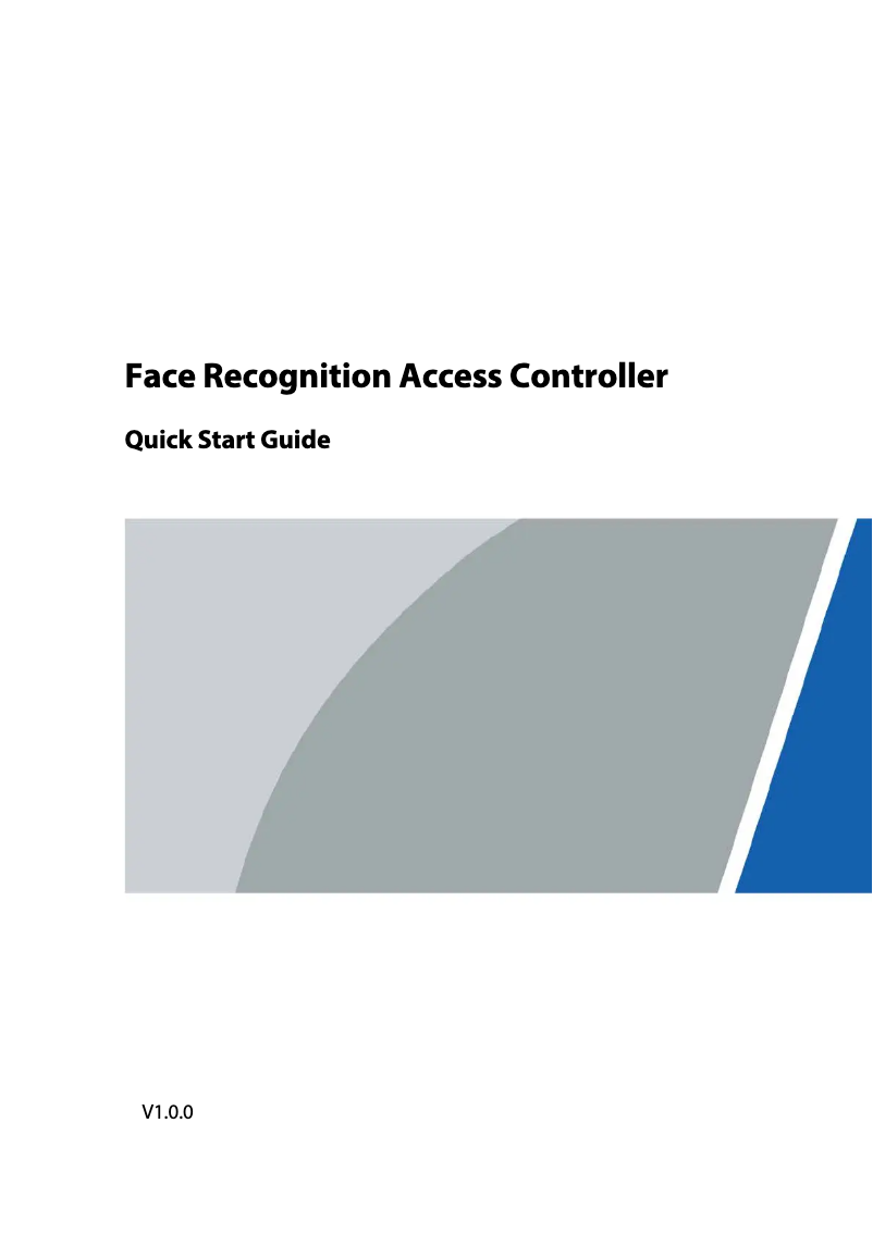 Page 1 de la notice Guide de démarrage rapide Dahua Technology ASI6213S