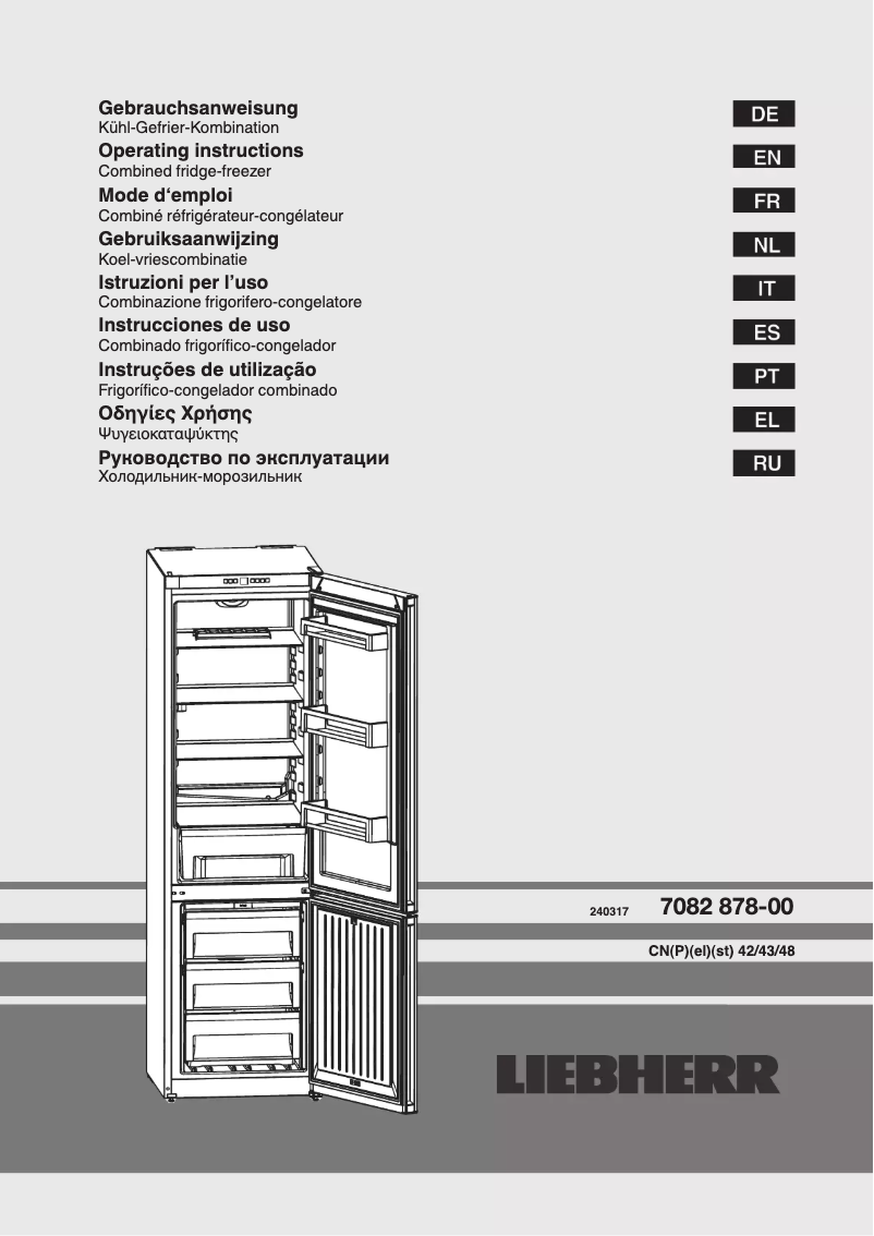Image de la première page du manuel de l'appareil CNel 4813 NoFrost