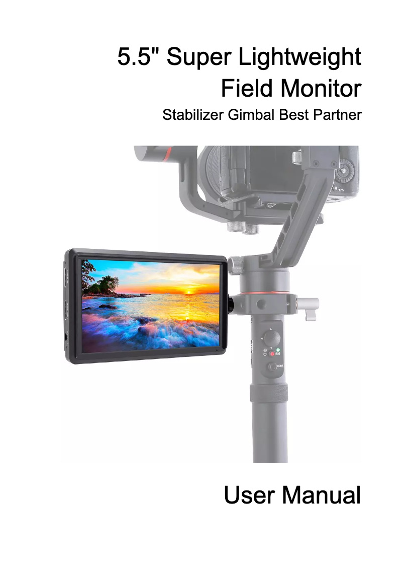 Page 1 de la notice Manuel utilisateur Feelworld FW572