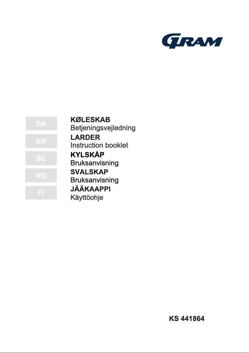Page 1 de la notice Manuel utilisateur Gram KS 441864