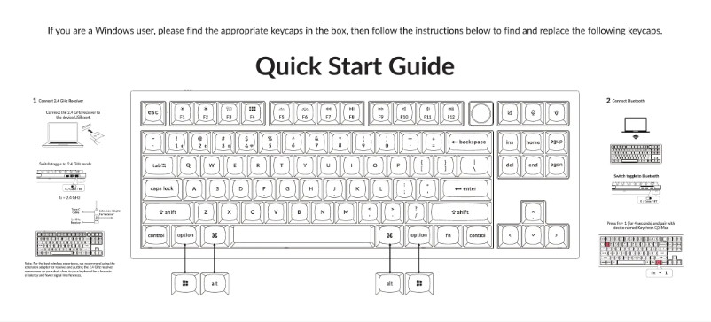 Page n°1 - Guide de démarrage rapide Keychron Q3 Max