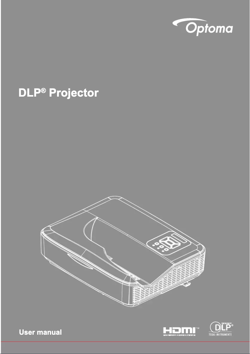 Page n°1 - Manuel utilisateur Optoma ZW300UST