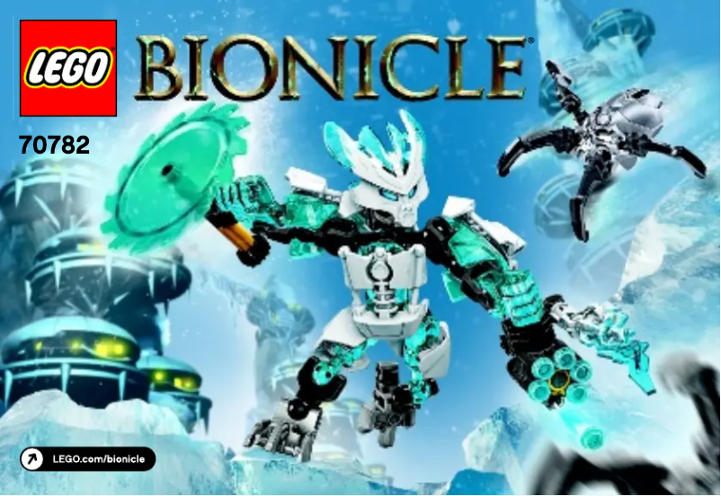 Page 1 of the manual User Manual Lego Bionicle 70782