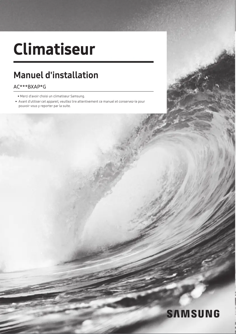 Image de la première page du manuel de l'appareil AC071BXAPNG