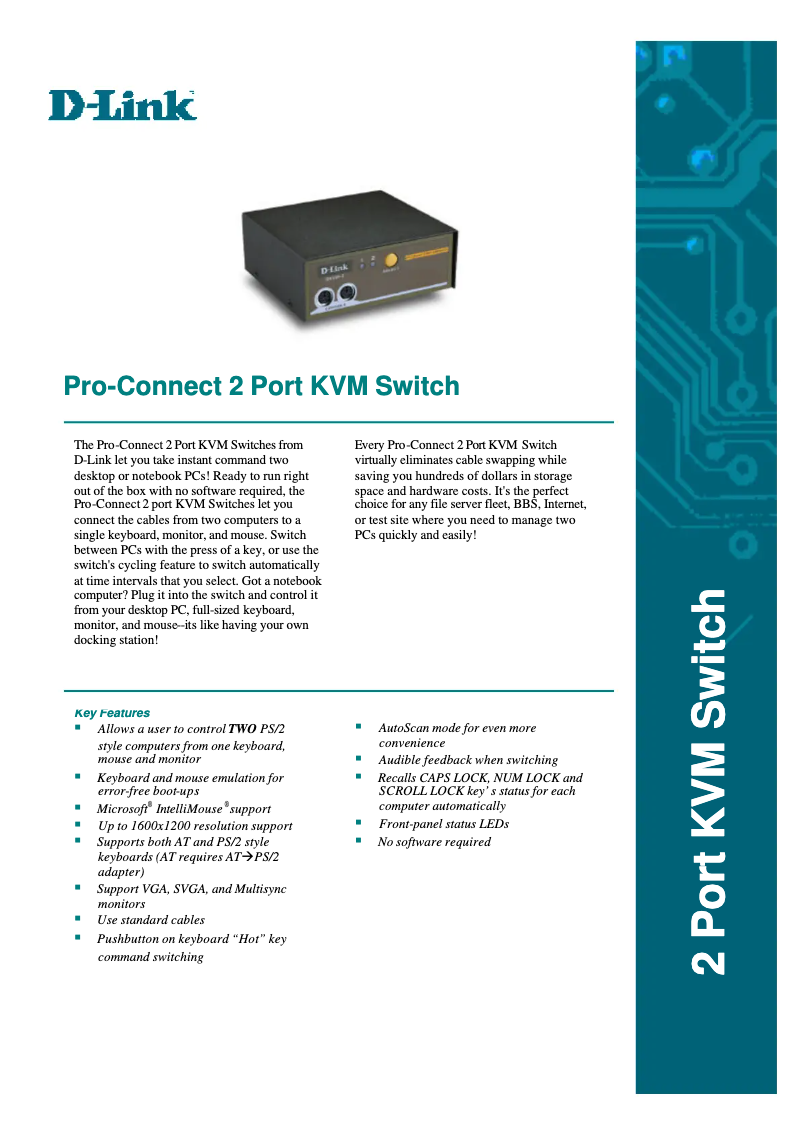 Image de la première page du manuel de l'appareil DKVM-2