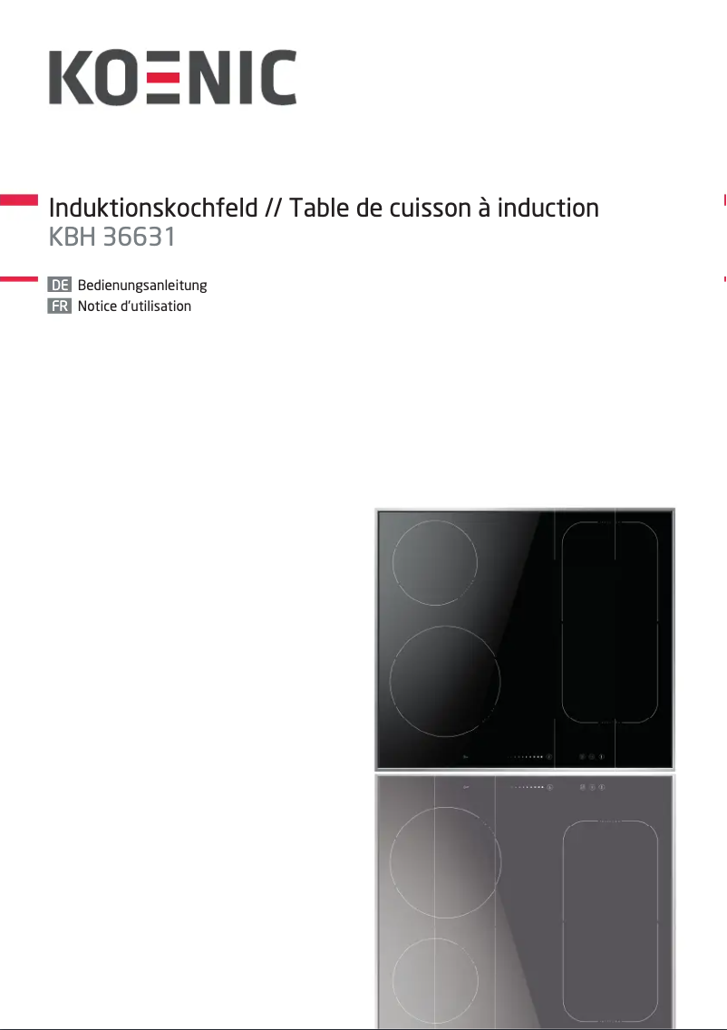 Page 1 of the manual User Manual Koenic KBH 36631
