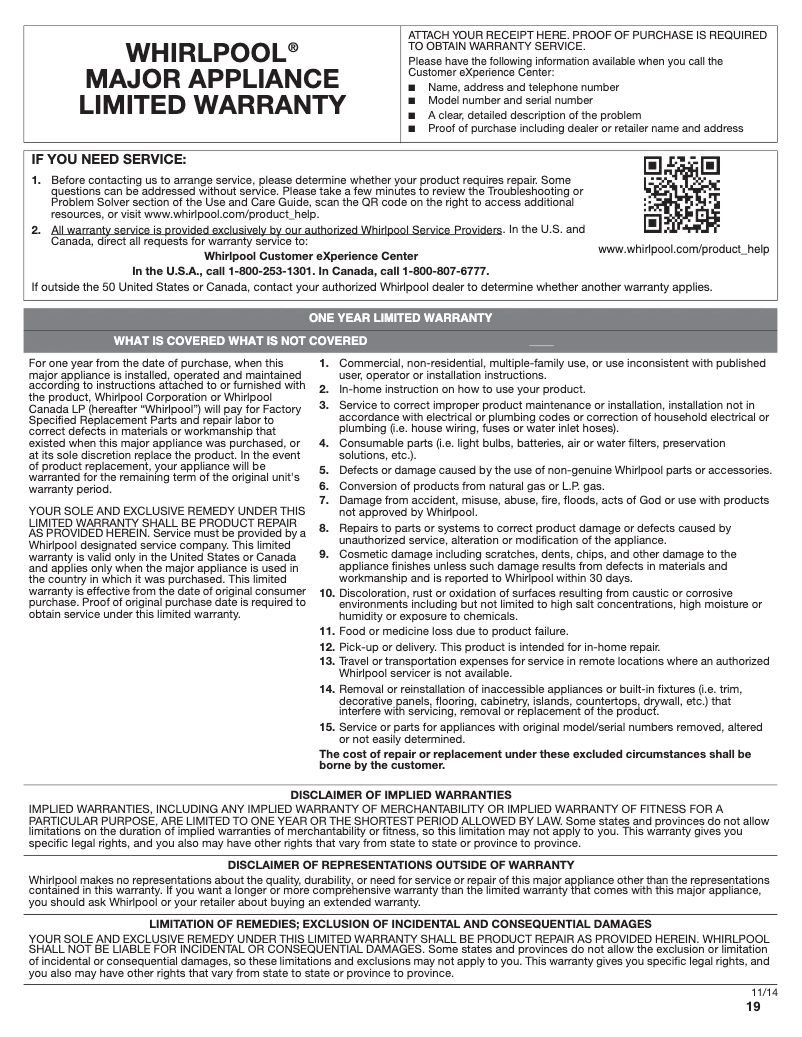 Page n°1 - Mode d'emploi Gladiator GABC05FDKG