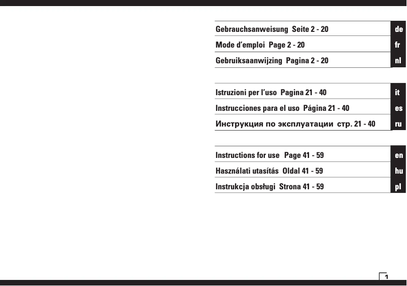 Page 1 de la notice Manuel utilisateur Boneco 1355N