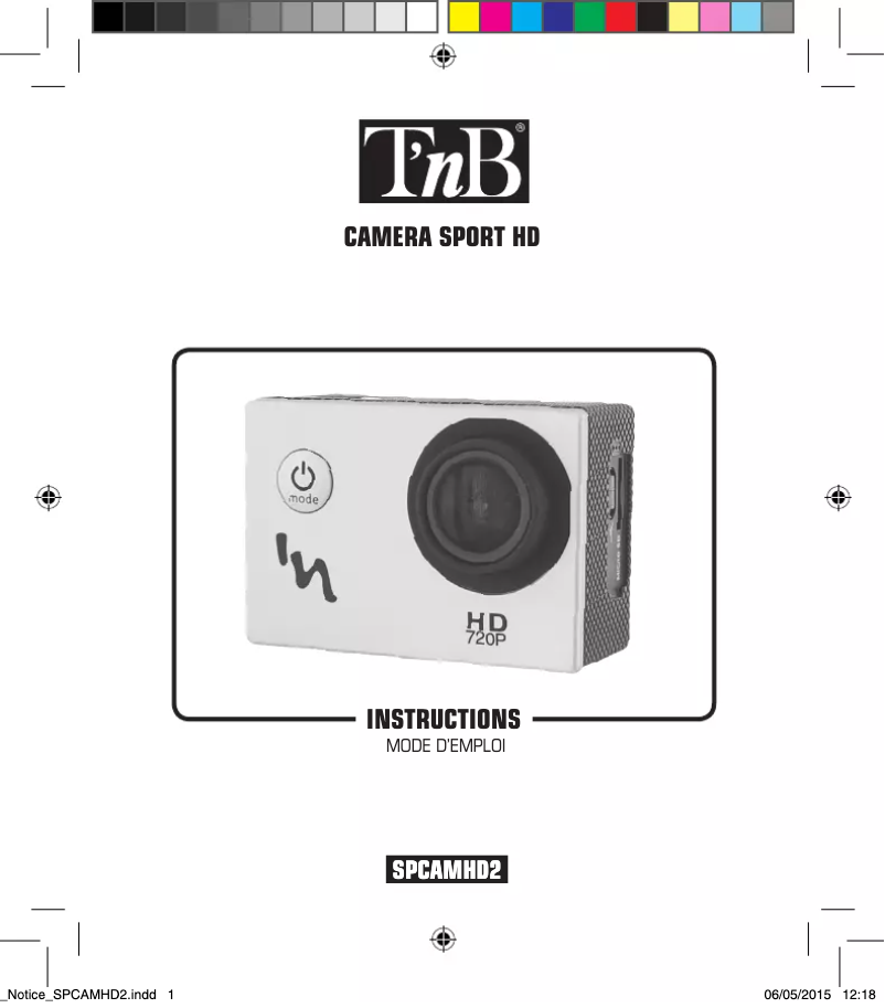 Page 1 de la notice Manuel utilisateur T'nB SPCAMHD2