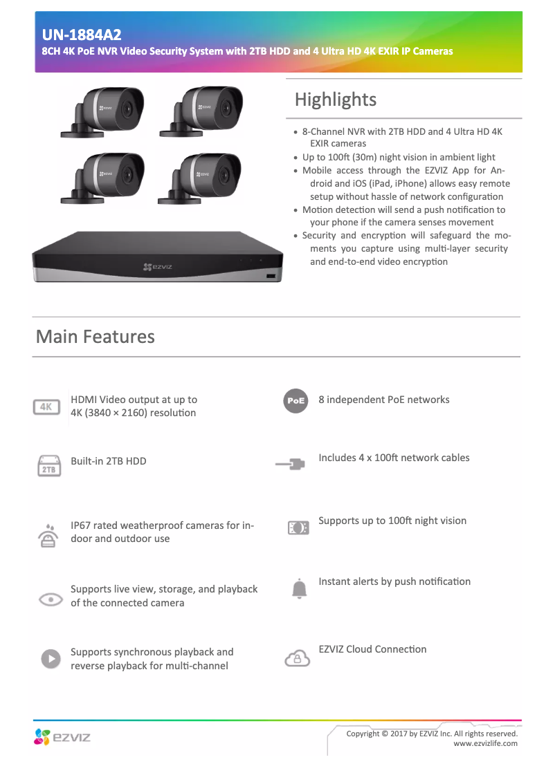 Página 1 del manual Manual de usuario EZVIZ UN-1884A2