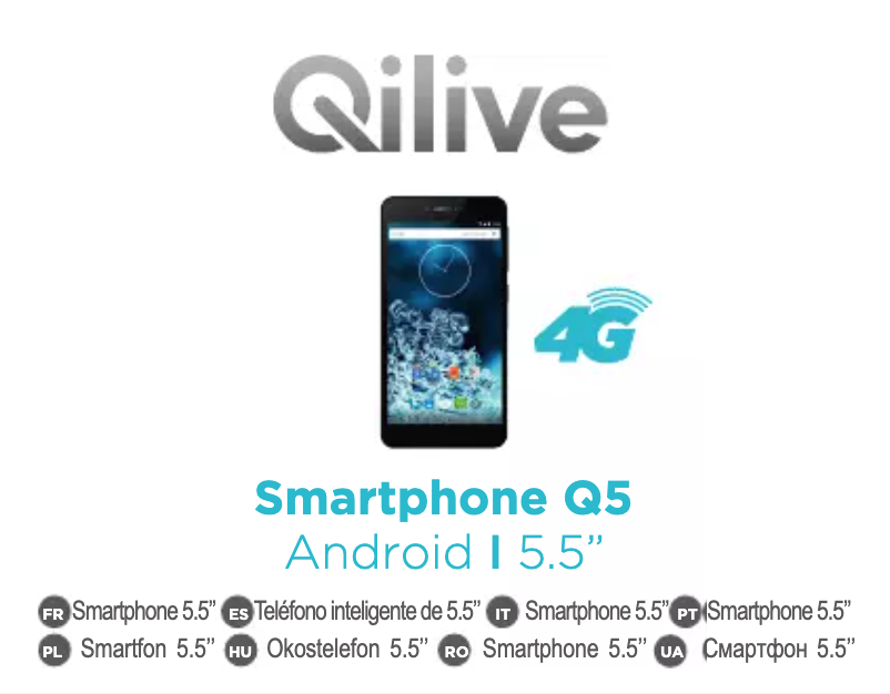 Page 1 de la notice Manuel utilisateur Qilive Q5 5.5inch