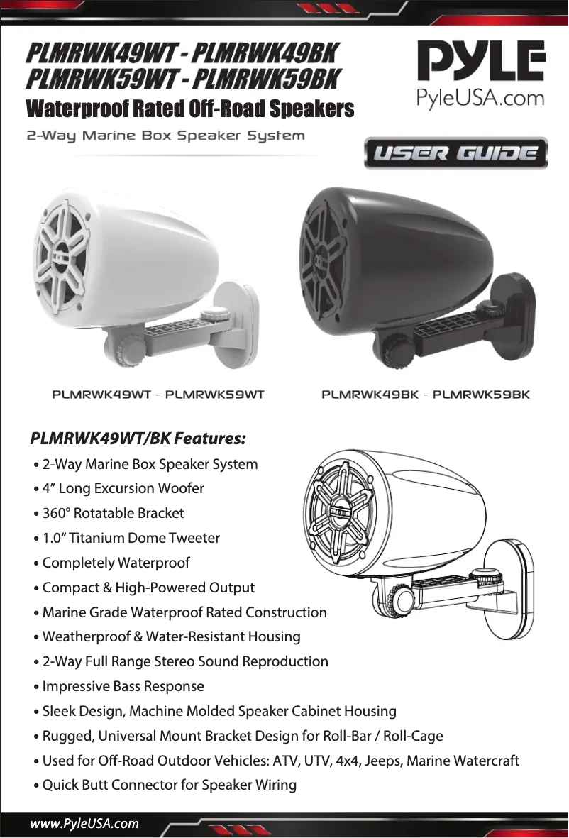 Image de la première page du manuel de l'appareil PLMRWK49WT