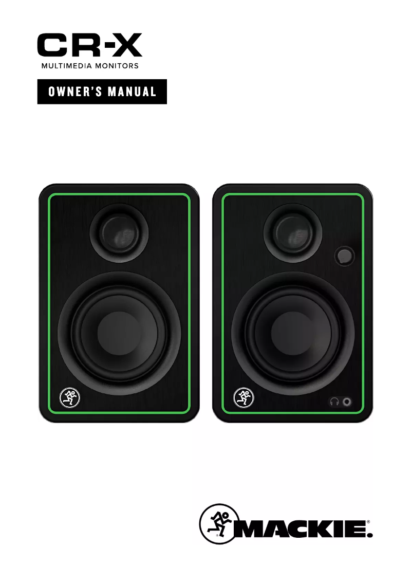 Page n°1 - Manuel utilisateur Mackie CR4-X