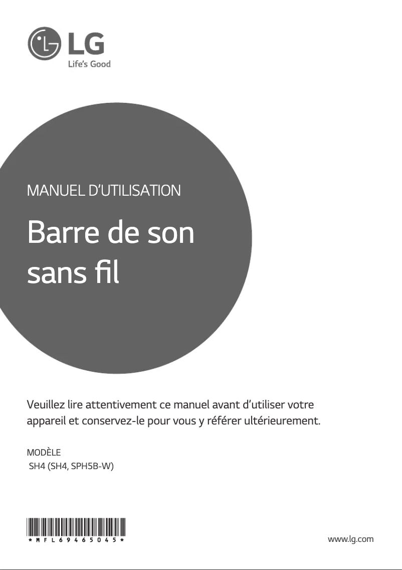 Página 1 del manual Manual de usuario LG SH4