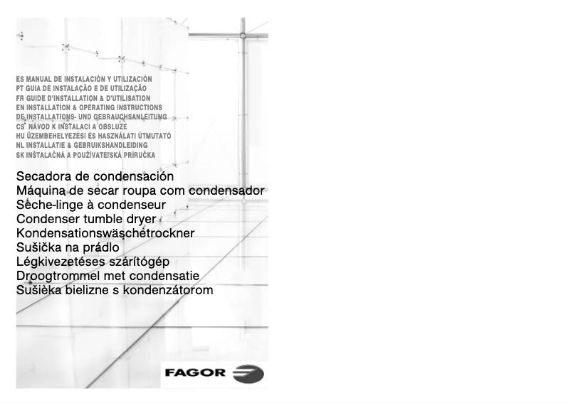 Page n°1 - Manuel utilisateur Fagor 1SF-70CB