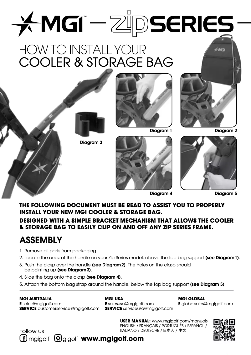 First page image of the manual for Zip