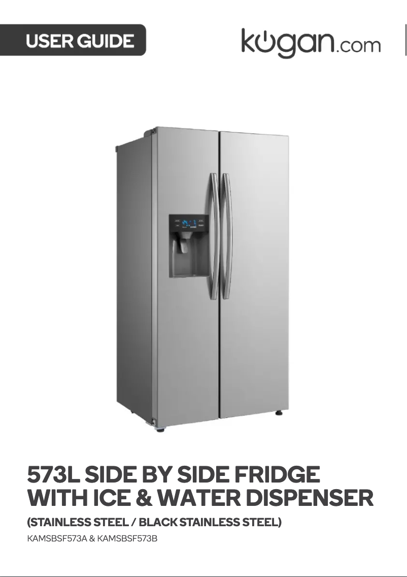 Image de la première page du manuel de l'appareil KAMSBSF573A