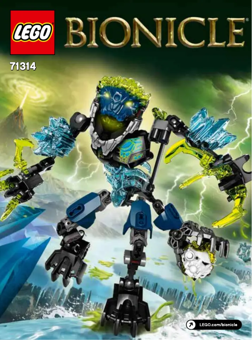 Page n°1 - Manuel utilisateur Lego Bionicle 71314