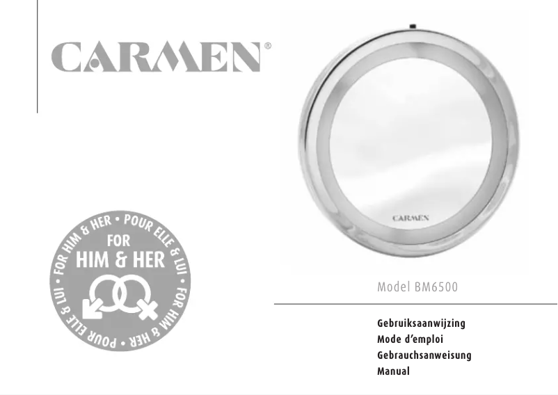 Page 1 de la notice Manuel utilisateur Carmen BM6500