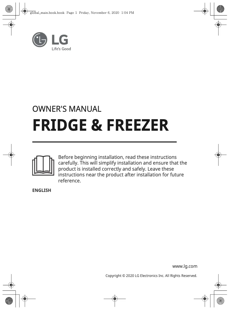Page n°1 - Manuel utilisateur LG GB38MPP