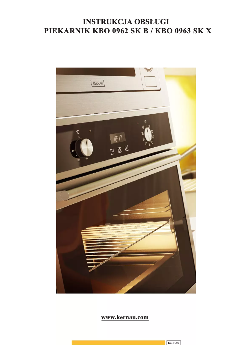 Page 1 de la notice Manuel utilisateur Kernau KBO 0963 SK X