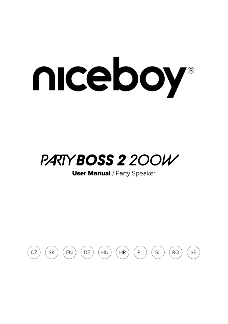 Image de la première page du manuel de l'appareil PARTY Boss 2 200W