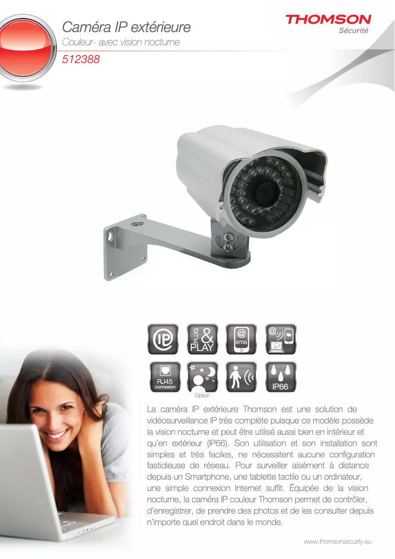 Page 1 de la notice Fiche technique Thomson 512388