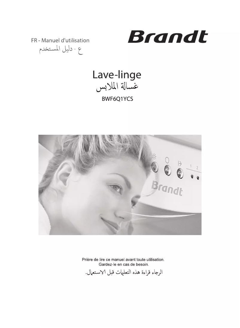 Page 1 de la notice Manuel utilisateur Brandt BWF6Q1YCS