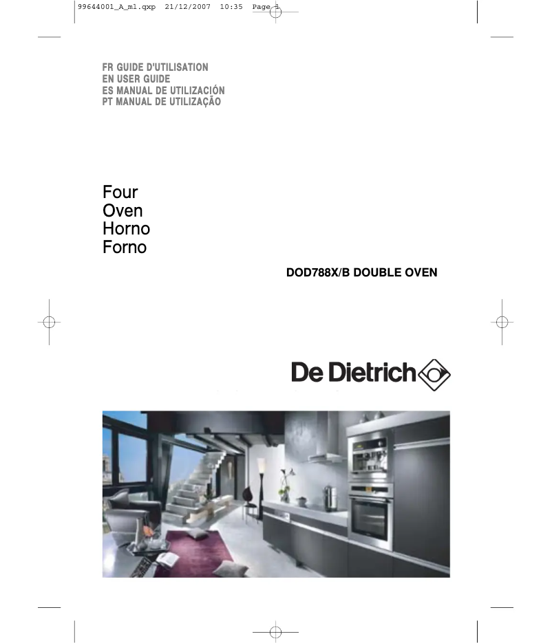 Image de la première page du manuel de l'appareil DOD788