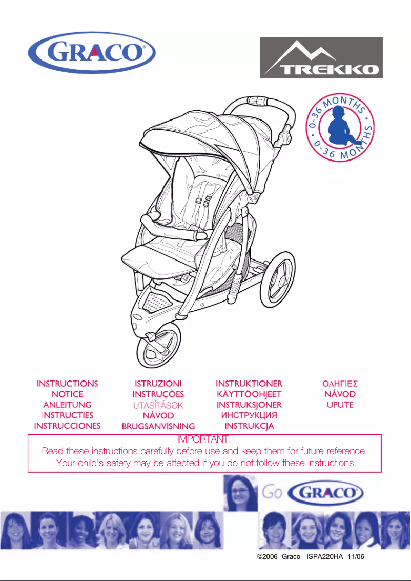 Page 1 de la notice Manuel utilisateur Graco Trekko