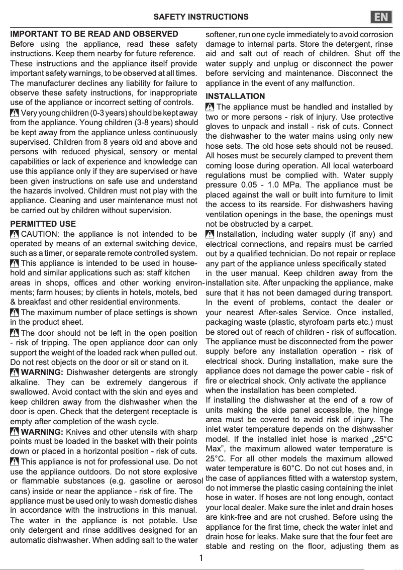 Image de la première page du manuel de l'appareil HSIC3M19C