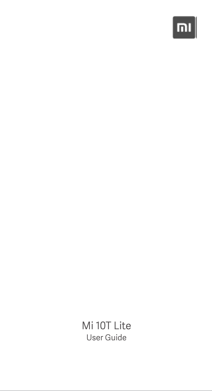 Image de la première page du manuel de l'appareil Mi 10T Lite