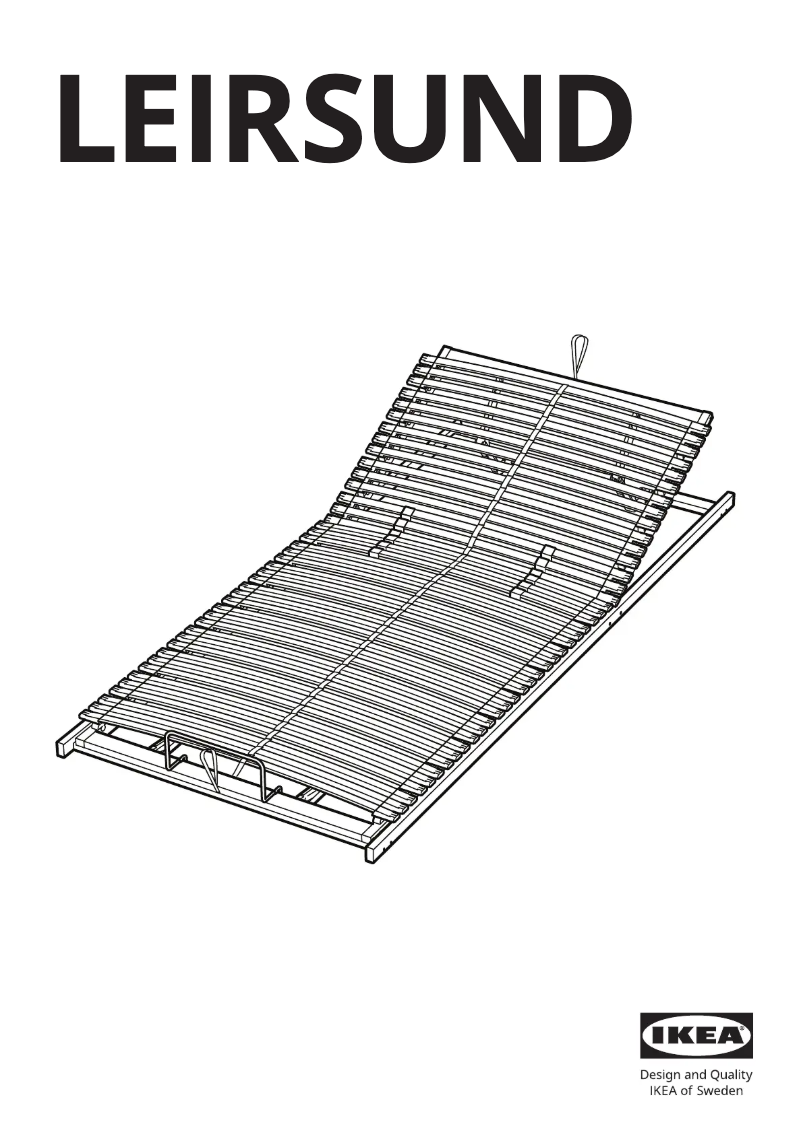 Page 1 de la notice Manuel utilisateur Ikea LEIRSUND 002.783.28