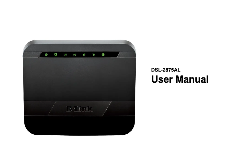Page 1 de la notice Manuel utilisateur D-Link DSL-2875AL