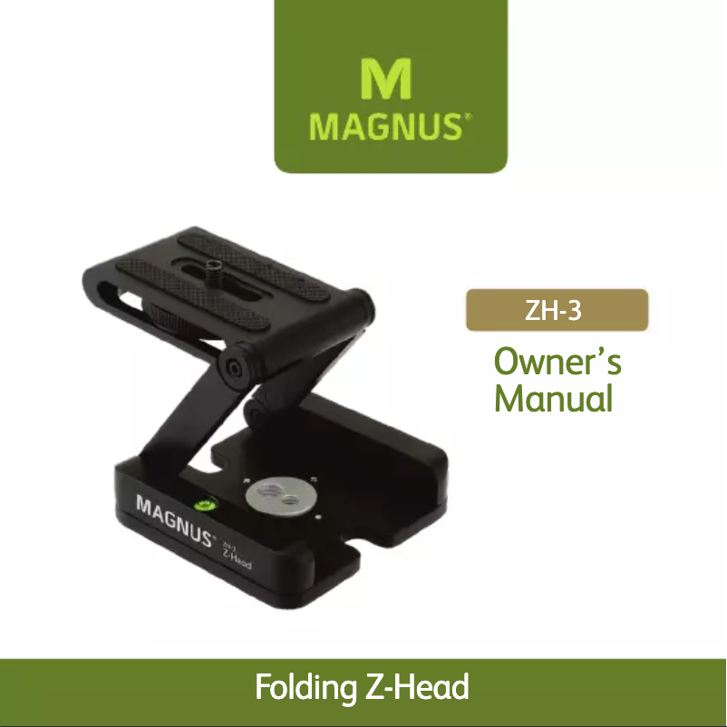 Page 1 de la notice Manuel utilisateur Magnus ZH-3
