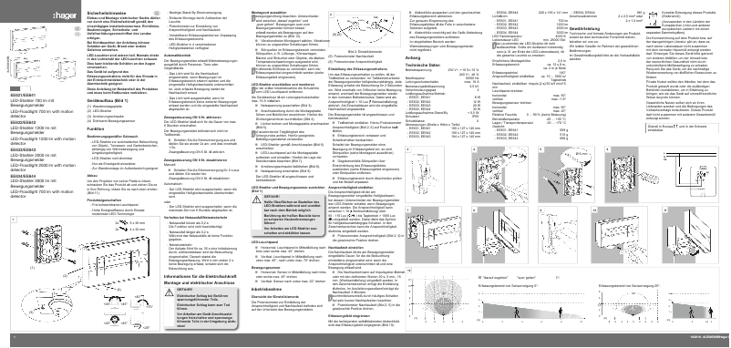 Page n°1 - Manuel utilisateur Hager EE632