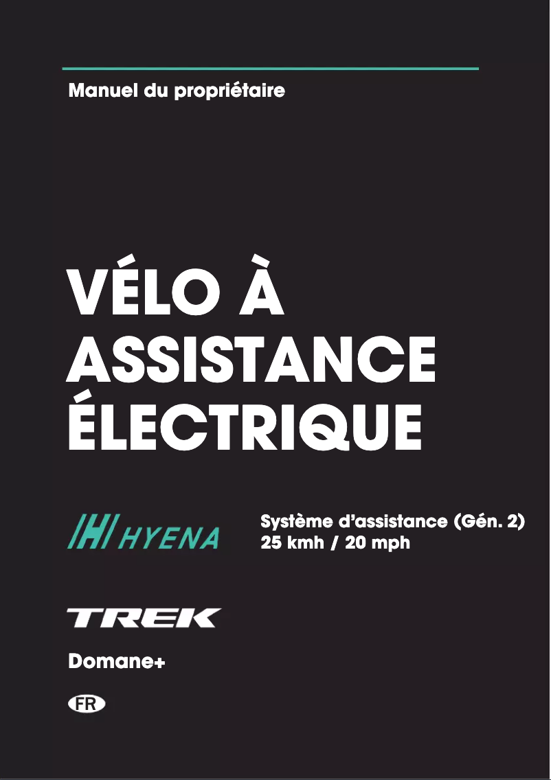 Page 1 de la notice Manuel utilisateur Trek Domane+ AL