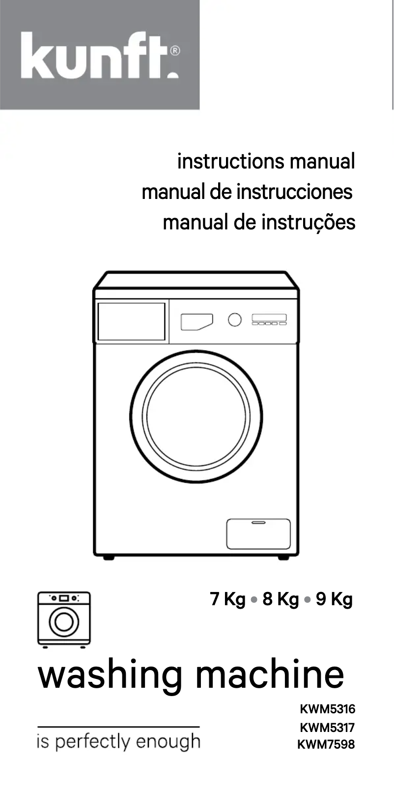 Page n°1 - Manuel utilisateur Kunft KWM5316