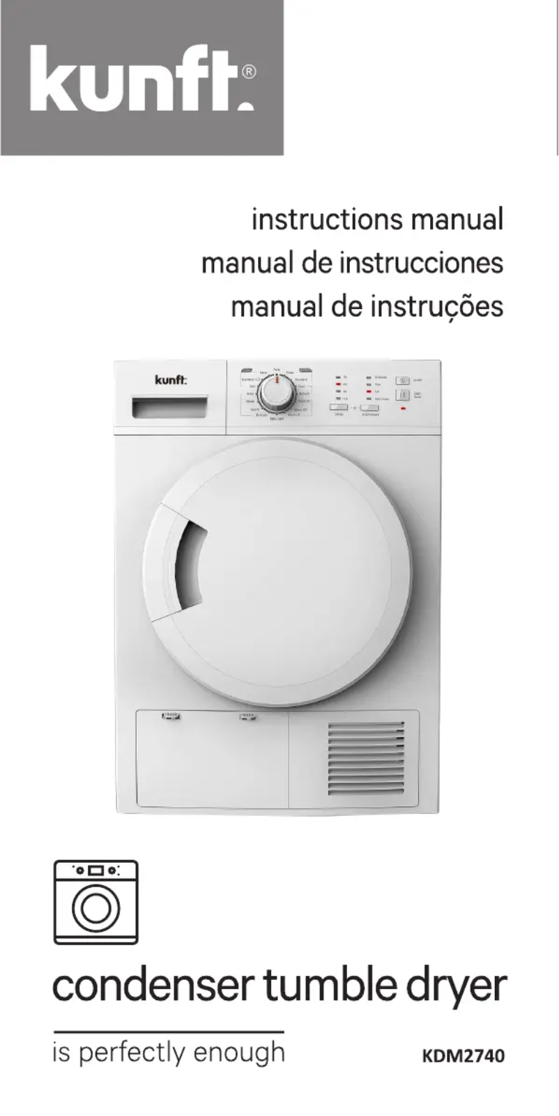 Image de la première page du manuel de l'appareil KDM2740
