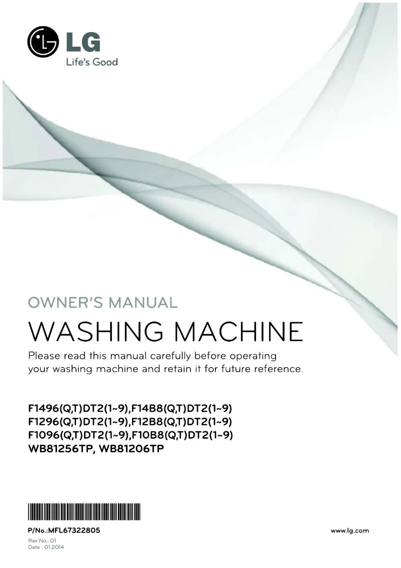 Page 1 de la notice Manuel utilisateur LG WB81206TP