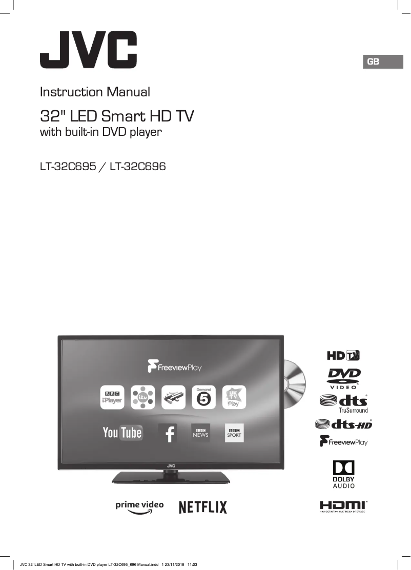 Page n°1 - Manuel utilisateur JVC LT-32C696