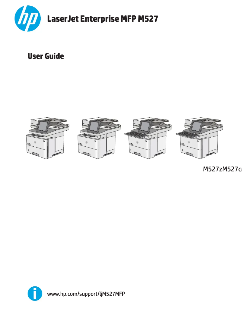 Page 1 de la notice Manuel utilisateur HP LaserJet Enterprise M527dnm