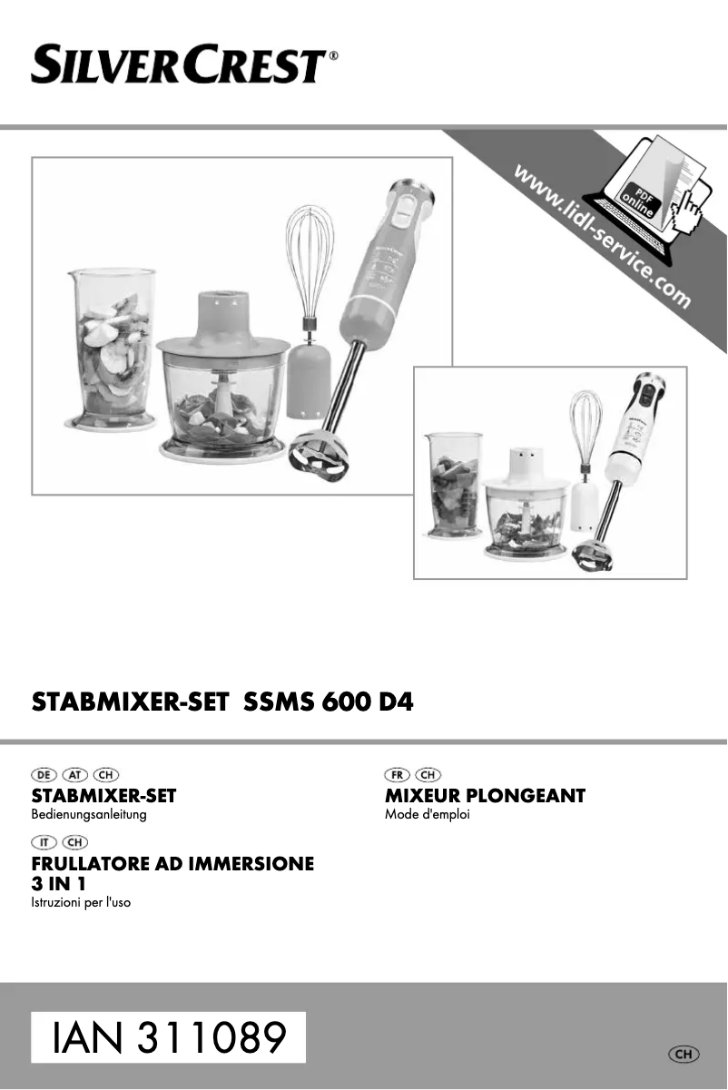 Página 1 del manual Manual de usuario SilverCrest SSMS 600 C3