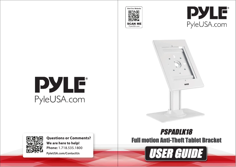 Page 1 de la notice Manuel utilisateur Pyle PSPADLK18