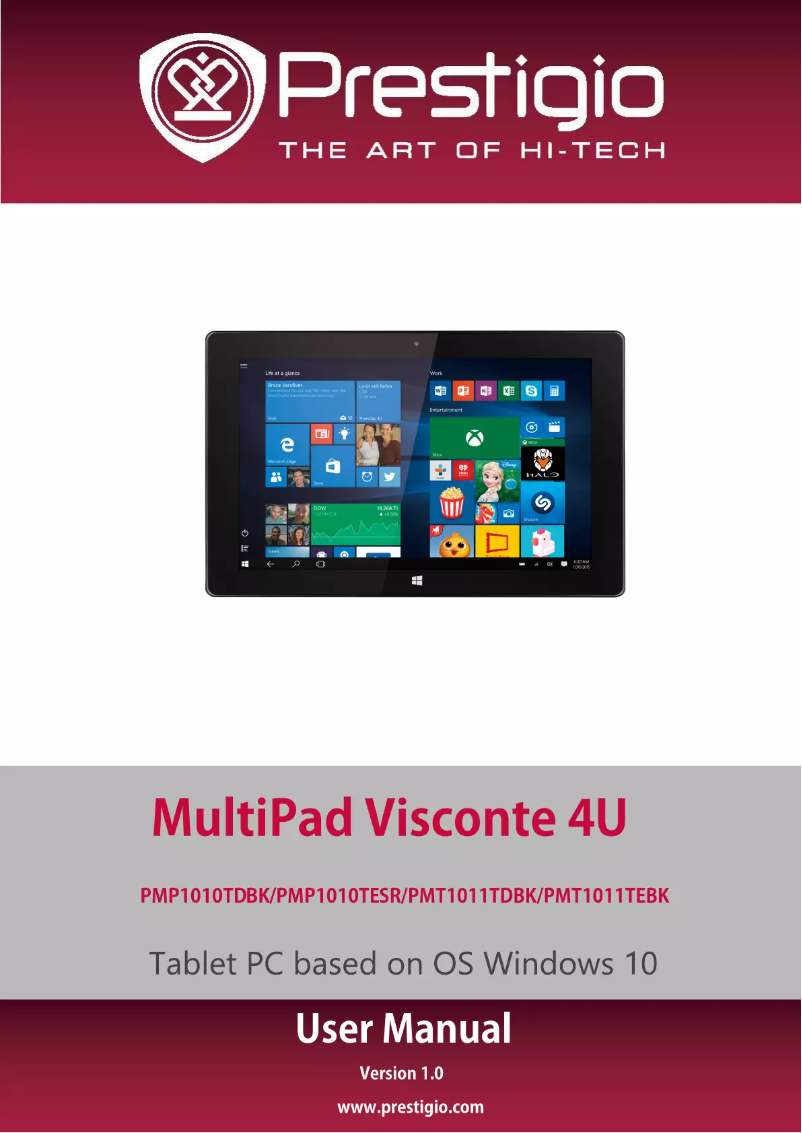 Image de la première page du manuel de l'appareil MultiPad Visconte 4U PMP1010