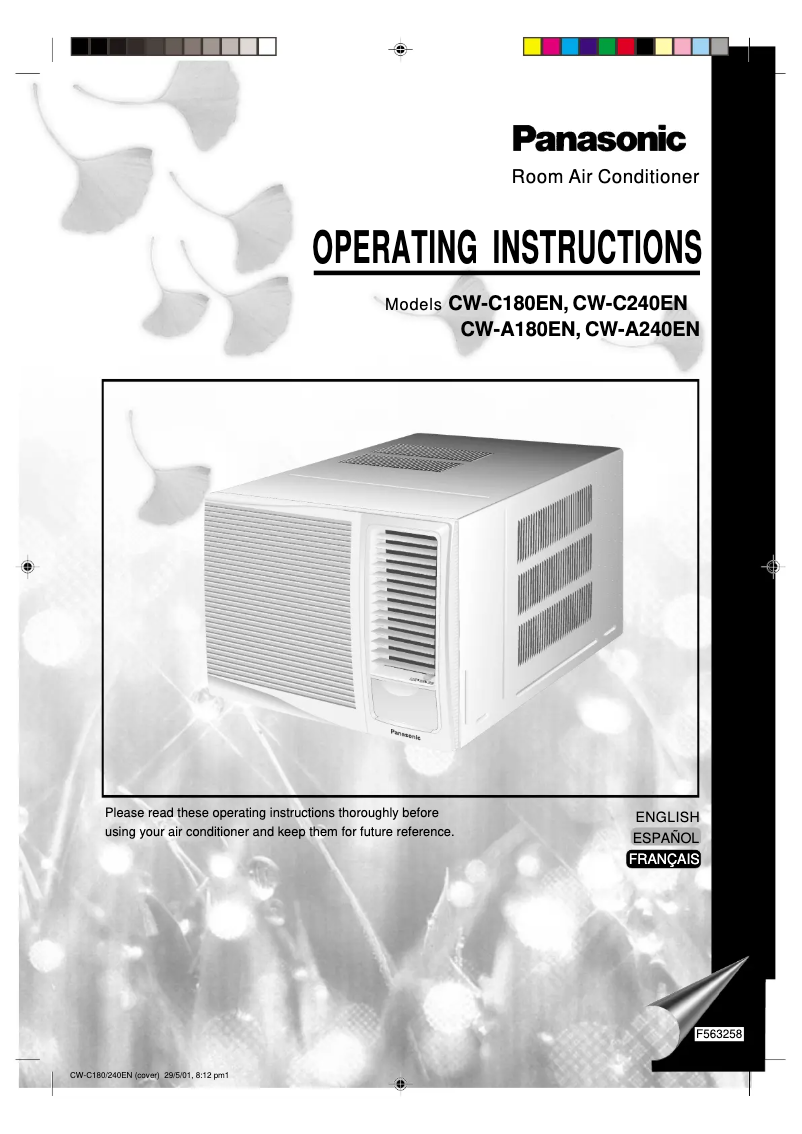 Page n°1 - Manuel utilisateur Panasonic CW-A180EN