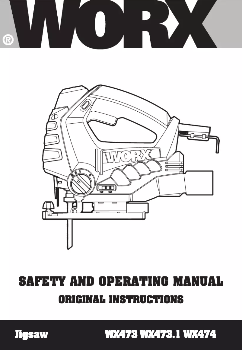 Page 1 de la notice Manuel utilisateur Worx WX473.1